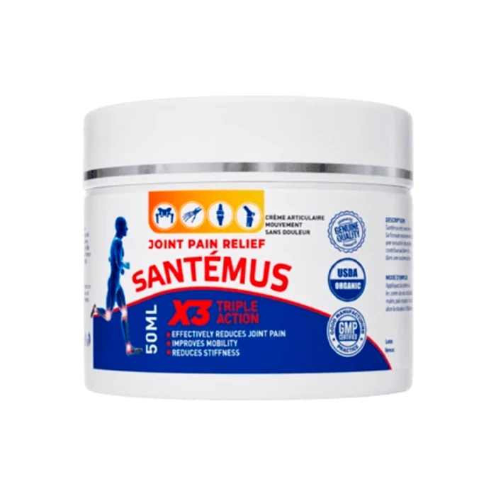 Santemus — joint & muscle care cream in a 50 ml jar, Morocco